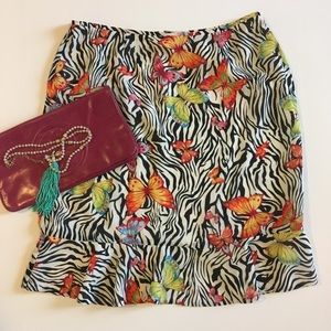 Le Suit animal print skirt